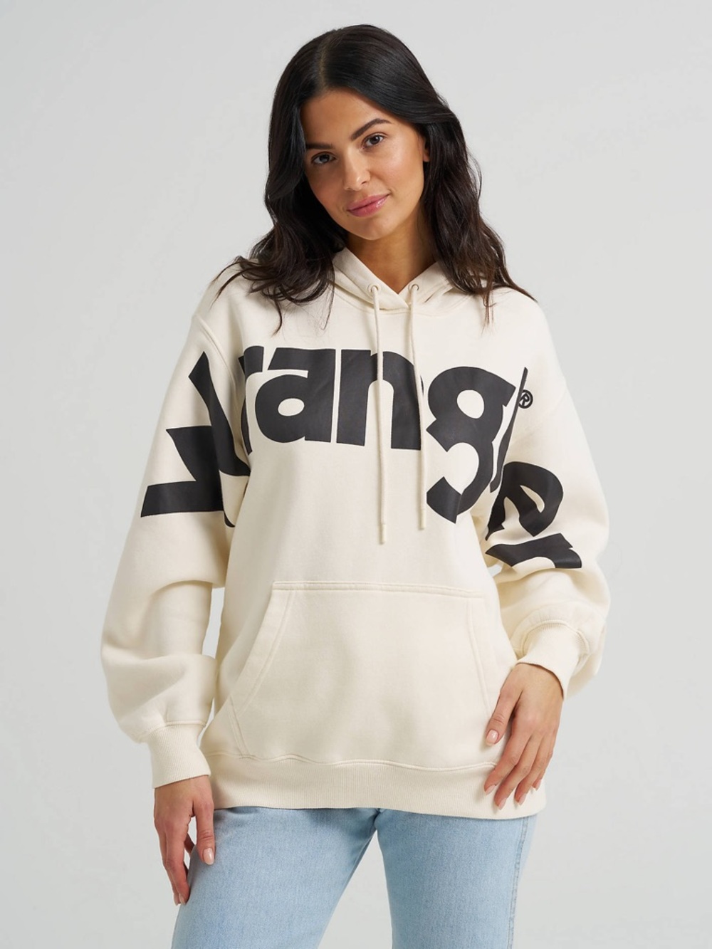 Wrangler Women’s Wide Open Spaces Logo Hoodie - White